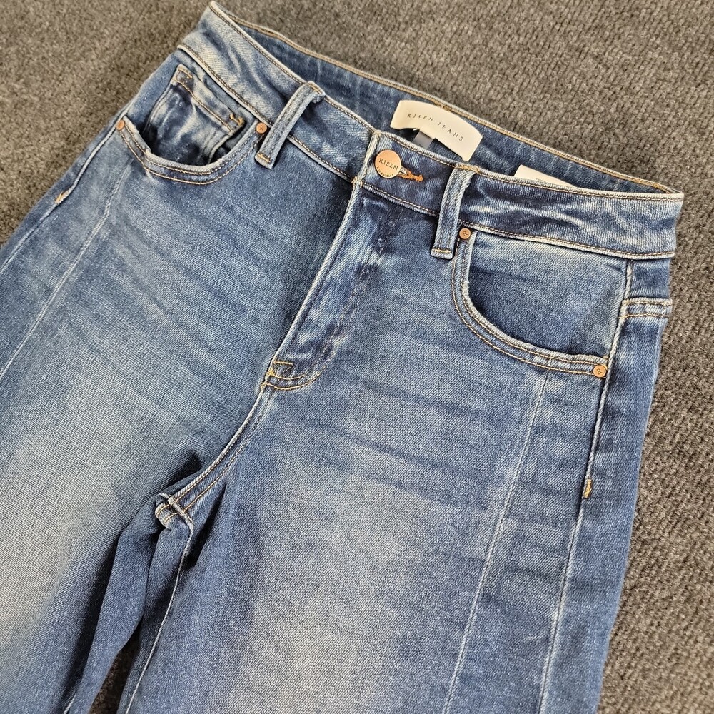 Risen Mid Rise Dark Wash Jeans Style RDP 5933 Juniors Size 3/26